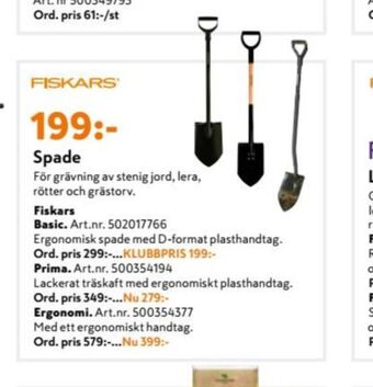 Ergonomi Spade