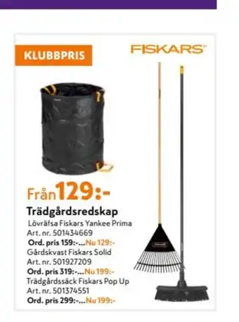 K-rauta Fiskars Prima Lövräfsa erbjuda