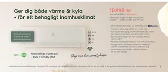 Electrolux Home Electrolux Luftvärmepump erbjuda