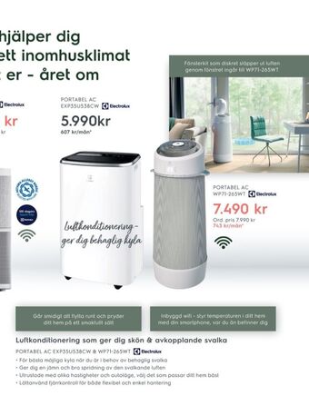 Electrolux Home Electrolux Aircondition erbjuda