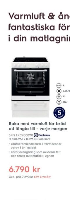 Electrolux Home Electrolux Spisar erbjuda