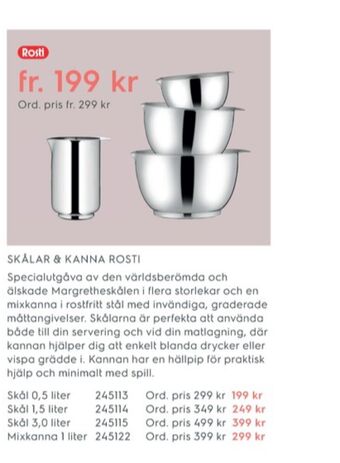 Rosti Skålar