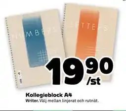Stora Coop Kollegieblock A4, SEK 19.9 erbjuda