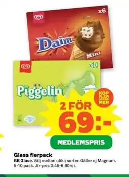 Stora Coop Glass flerpack, Medlemspris erbjuda