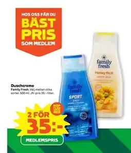 Stora Coop Duschcreme, Medlemspris erbjuda