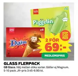 Coop GLASS FLERPACK, Medlemspris erbjuda