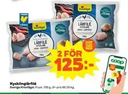 Kycklinglårfilé, SEK 125