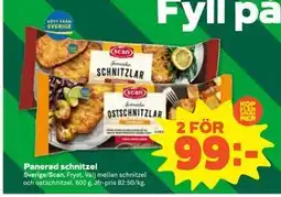 Stora Coop Panerad schnitzel, SEK 99 erbjuda