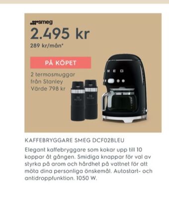 Electrolux Home Smeg Kaffebryggare erbjuda