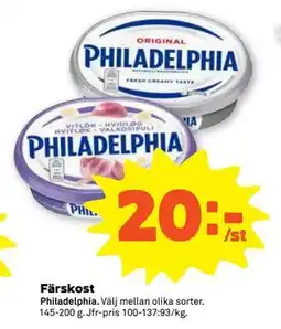 Stora Coop Färskost, SEK 20 erbjuda
