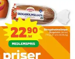 Stora Coop Skogaholmslimpa, Medlemspris erbjuda
