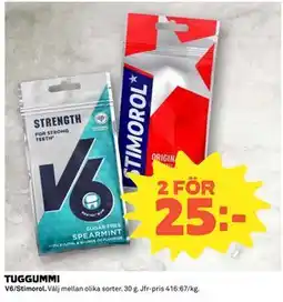 Coop TUGGUMMI, SEK 25 erbjuda