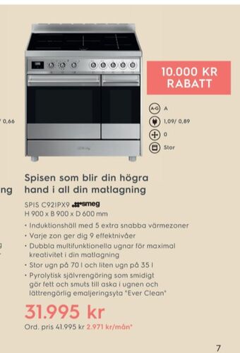 Electrolux Home Smeg Spisar erbjuda
