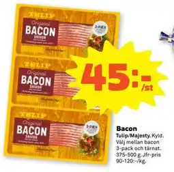 Stora Coop Bacon, SEK 45 erbjuda