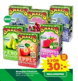 Stora Coop Ekologisk fruktdryck, Medlemspris erbjuda