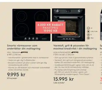 Electrolux Home Smeg Inbyggnadspaket erbjuda