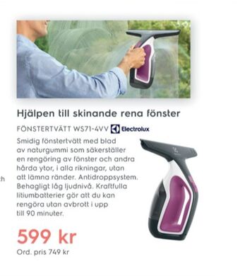 Electrolux Home Electrolux Fönsterputsmaskin erbjuda