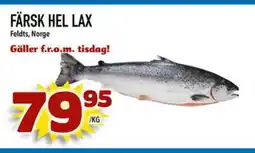 Prisma Mat Färsk hel lax erbjuda