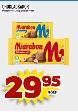 Chokladkakor Marabou