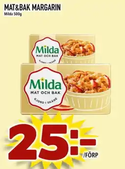 Prisma Mat MILDA Mat&bak margarin erbjuda