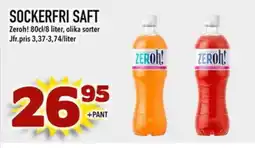 Prisma Mat ZEROH! Sockerfri saft erbjuda