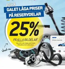 thansen 25% PÅ ALLA BILDELAR erbjuda