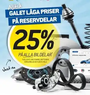 thansen 25% PÅ ALLA BILDELAR erbjuda