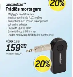 thansen Trådlös mottagare, SEK 159.2 erbjuda