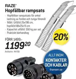 thansen Hopfällbar rampsats, SEK 1199.2 erbjuda