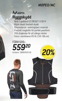 thansen Ryggskydd, SEK 559.2 erbjuda