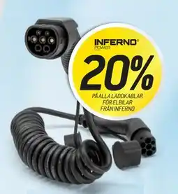 thansen 20% PÅ ALLA LADDKABLAR FÖR ELBILAR FRÅN INFERNO erbjuda