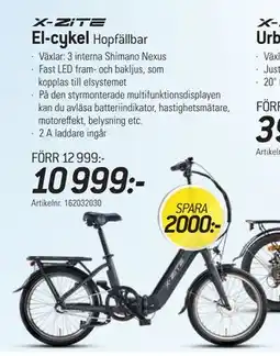 thansen El-cykel, SEK 10999 erbjuda