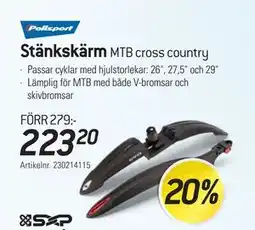 thansen Stänkskärm, SEK 223.2 erbjuda