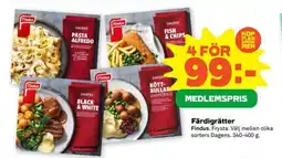 Coop FINDUS Färdigrätter erbjuda