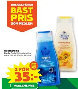 Coop Duschcreme erbjuda