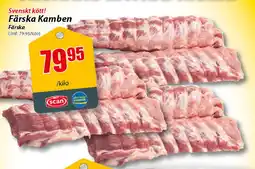 Extra Mjällby Stormarknad Svenskt kött! Färska Kamben erbjuda
