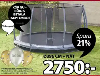 JYSK Studsmatta/trampolin erbjuda