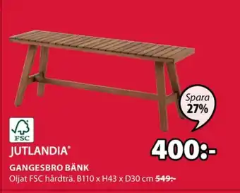 JYSK Jutlandia Bänk erbjuda