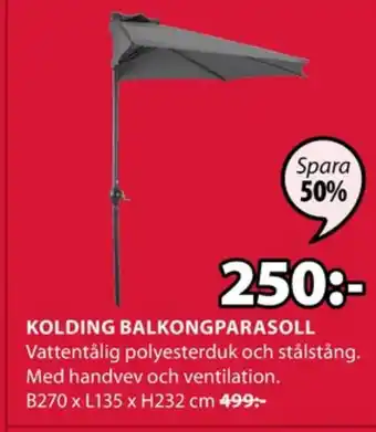 JYSK Parasoll erbjuda