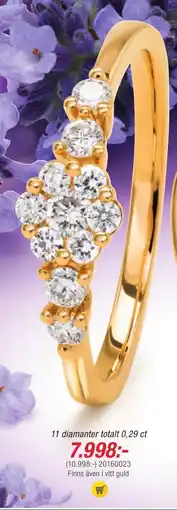 Guldfynd 11 diamanter totalt 0,29 ct erbjuda