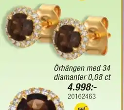 Guldfynd Örhängen med 34 diamanter 0,08 ct 4.998:- 20162463 erbjuda