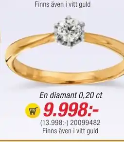 Guldfynd En diamant 0,20 ct erbjuda