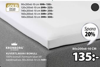 JYSK Kronborg Kuvertlakan erbjuda