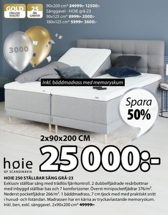 JYSK Høie Sängar erbjuda
