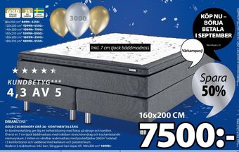 JYSK DreamZone Sängar erbjuda