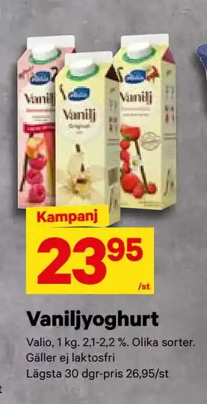 City Gross Vaniljyoghurt, SEK 23.95 erbjuda