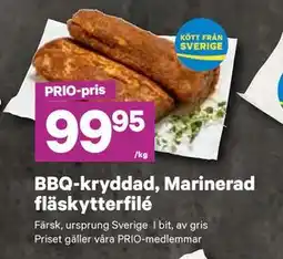 City Gross BBQ-kryddad, Marinerad fläskytterfilé, Pris i appen erbjuda
