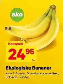 City Gross Ekologiska Bananer, SEK 24.95 erbjuda
