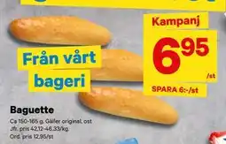 City Gross Baguette, SEK 6.95 erbjuda