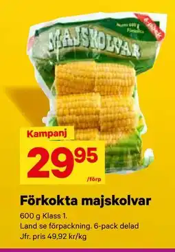 City Gross Förkokta majskolvar, SEK 29.95 erbjuda